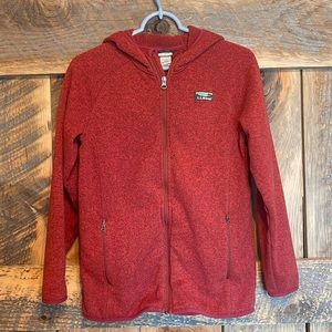 LL Bean Boys Fleece Hoodie Jacket